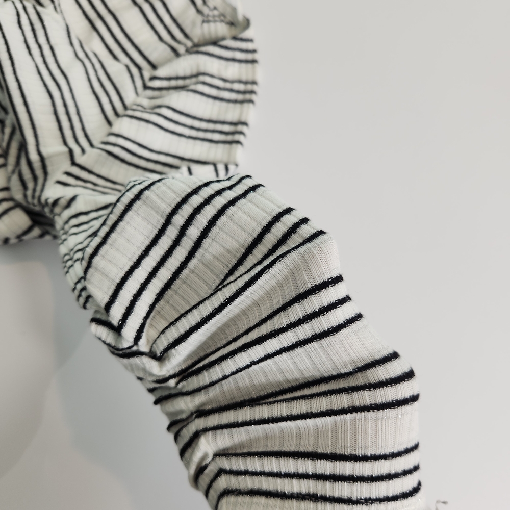 Jennifer Lopez Women's Top Blouse Shirt Size S 3/4 Sleeve V Neck Striped 1 - Picture 6 of 13